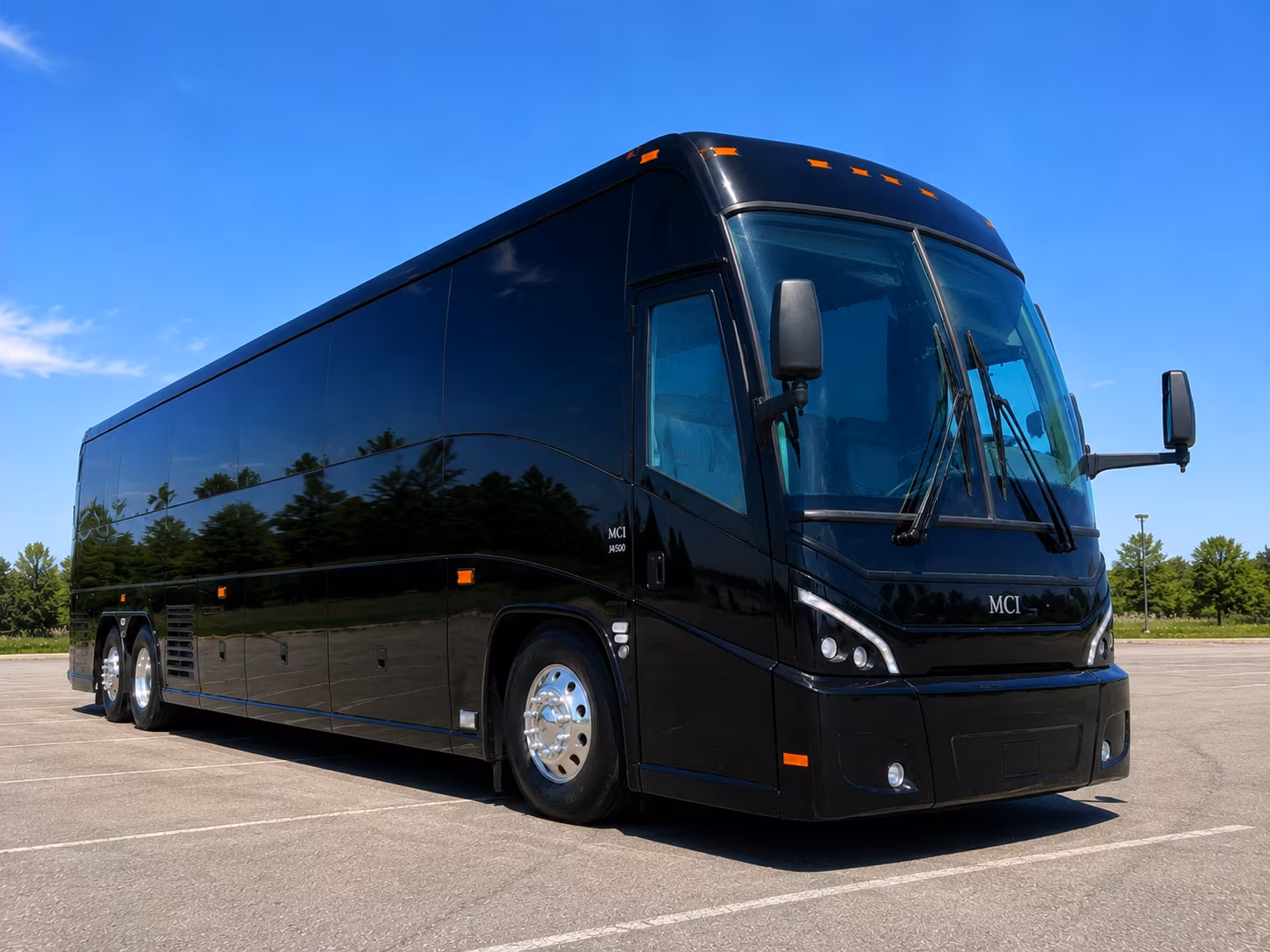 roswell charter bus services exterior