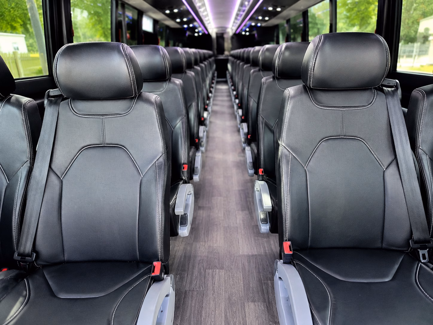 roswell charter bus services interior
